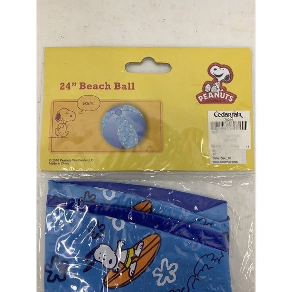 Peanuts Snoopy‎ Inflatable Blue Beach Ball 24" - Picture 4 of 5